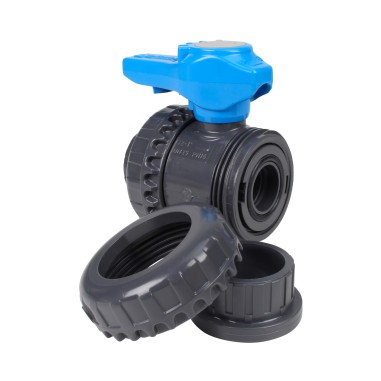 Vanne piscine - 32 mm - Femelle à coller - Joint EPDM - PVC pression