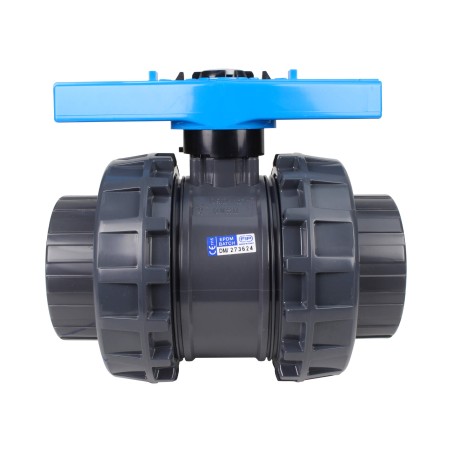 Vanne piscine - 90 mm - Femelle à coller - Joint EPDM - PVC pression