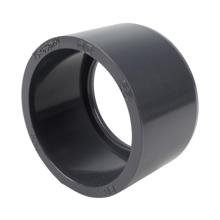 Réduction incorporée - 75/63 mm - Mâle/Femelle à coller - PVC Pression