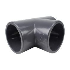 Té 90° égal  - 75 mm - Femelle à coller - PVC Pression