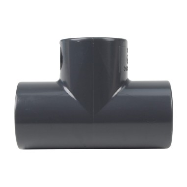 Té 90° égal  - 16 mm - Femelle à coller - PVC Pression