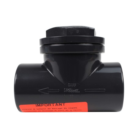 Clapet anti retour - 32 mm - Femelle à coller - PVC Pression
