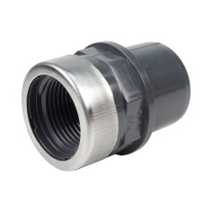 Embout mixte - 32/25 mm - Mâle/Femelle à coller - Taraudé 3/4'' - PVC Pression