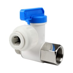 Prise d'eau 3/8'' M/F avec robinet pour tube 3/8'' 2