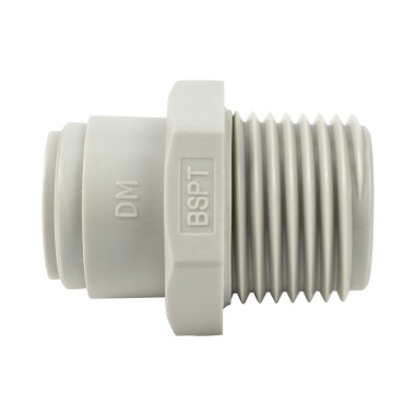 Union simple mâle fileté 1/2" - Raccord rapide 3/8"