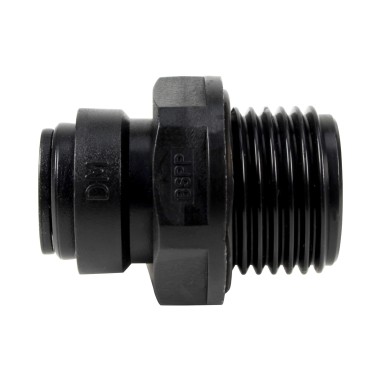 Union simple mâle fileté 1/2" - Raccord rapide 8 mm