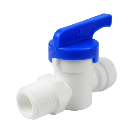 Vanne mâle fileté 3/8" - Raccod rapide 3/8"