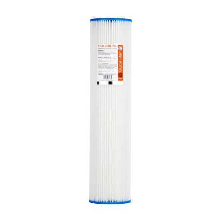 Cartouche PF-20-20BB-PO sédiment plissée 20'' Big Blue - filtre 20 µm - Crystal Filter®