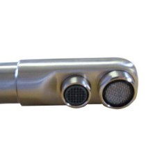 Robinet dauphin 3 voies - Nickel brossé - 002836 - Copyright Waterconcept 2