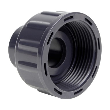 Demi union trois pièces pour débitmètre à ludion 20 mm