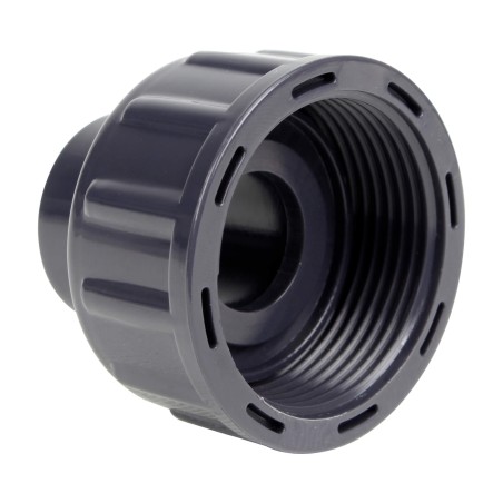 Demi union trois pièces pour débitmètre à ludion 20 mm