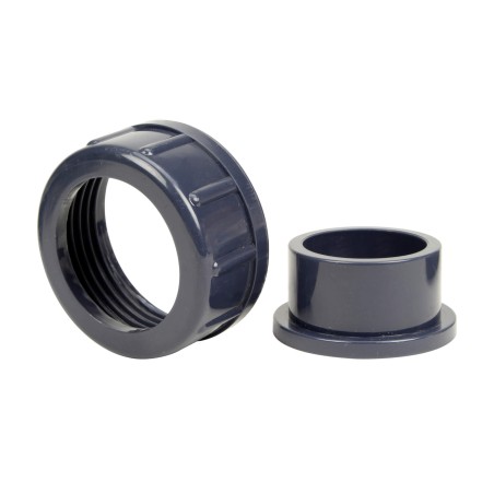 Demi union trois pièces pour débitmètre à ludion 40 mm