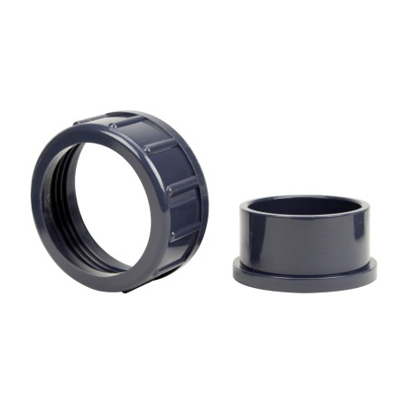 Demi union trois pièces pour débitmètre à ludion 63 mm