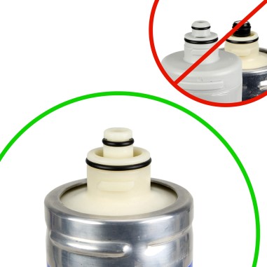 Cartouche Quick-Change charbon 0,5 µm - 8'' - Crystal Filter® QCF-101