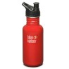Bouteille d'eau sport - acier inoxydable - rouge - 004007 - Copyright Waterconcept