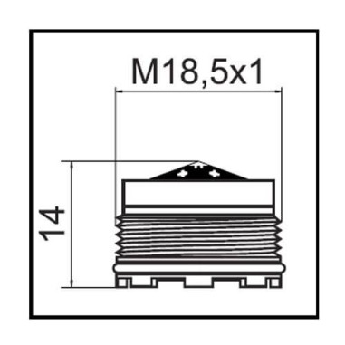 Aérateur caché TJ M18,5x1 - 004003 - Copyright Waterconcept
