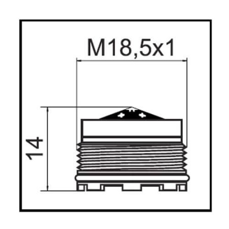 Aérateur caché TJ M18,5x1 - 004003 - Copyright Waterconcept