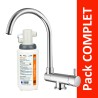 Robinet 3 voies Arches Chrome + Kit de filtration QCF-3001/321 - PROMO