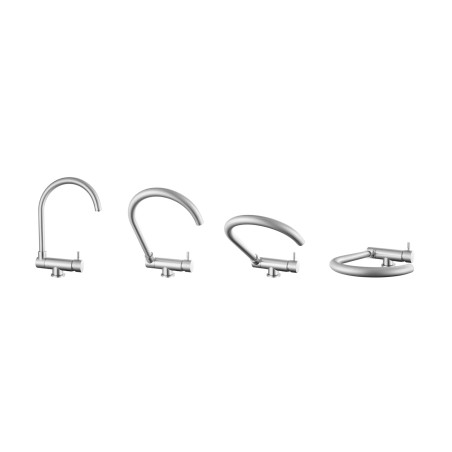 Robinet 3 voies Arches Nickel Brossé + Kit de filtration QCF-3001/321 - PROMO