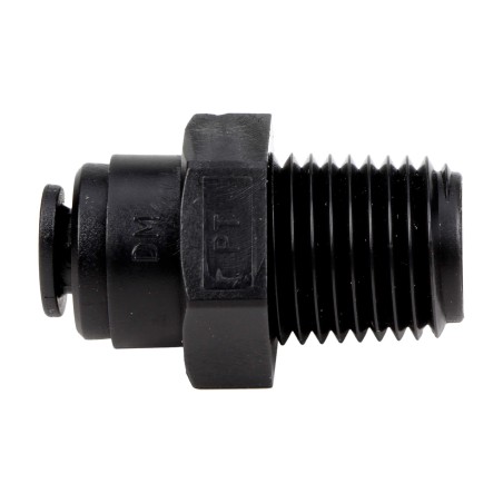 Union simple - Mâle filetée 1/4'' - Push in 5 mm