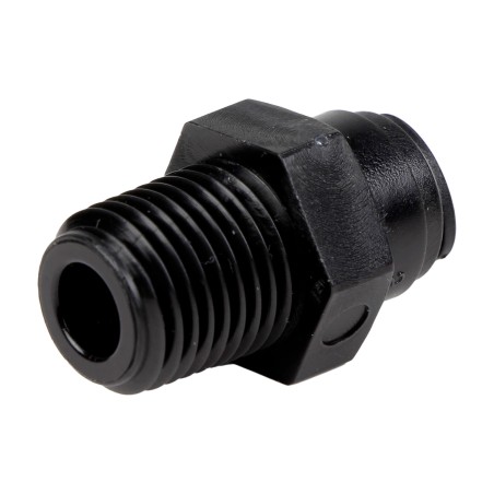 Union simple - Mâle filetée 1/4'' - Push in 5 mm