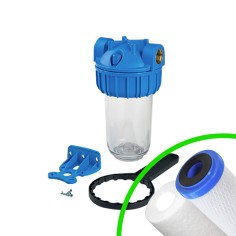 Carter porte filtre 3P 7'' Junior entrée/sortie 3/4'' femelle