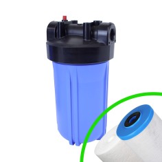 Carter porte filtre FHPP-10BB Big Blue 10'' entrée/sortie 1'' femelle - Crystal Filter®