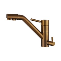 Robinet mitigeur 3 voies - Samoa - Cuivre brossé