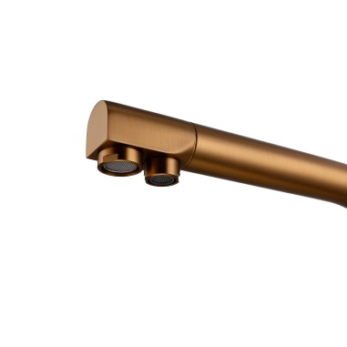 Robinet mitigeur 3 voies - Denali - Cuivre brossé