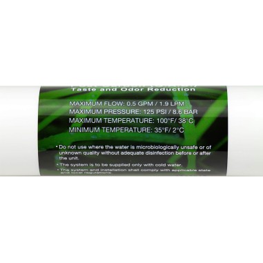 Cartouche inline GAC finition pour osmoseur PALLAS compact