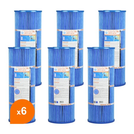 Filtre SPCF-200-M PRO Antibactérien - Crystal Filter® - Compatible Waterair® Escawat® (lot de 6)
