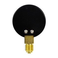 Manomètre plastique - Insert laiton - 0-6 bars ø50 - 1/4'' - Radial / sec 2