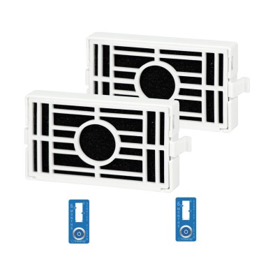 Filtre à air antibactérien Crystal Filter® ANT001 CFR AIR001 pour frigo Whirlpool Pack de 2