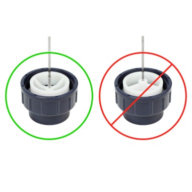 Ancien modele - Tige plastique 63 mm en fibre de verre pour debitmetre