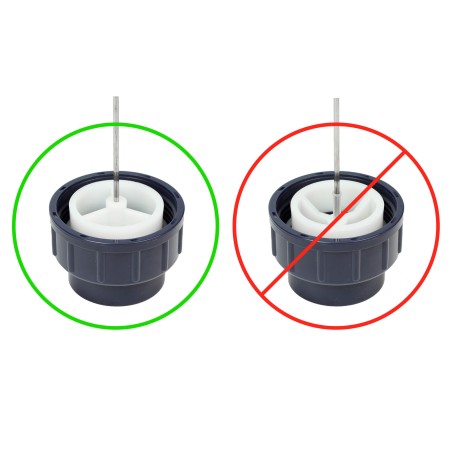 Tige plastique fibre de verre pour débitmètre 63 mm