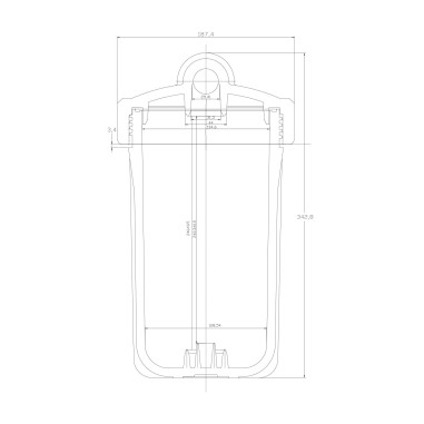 Kit Carter porte filtre complet FHPP-10BB Big Blue 10'' entrée/sortie 1'' femelle - Crystal Filter®