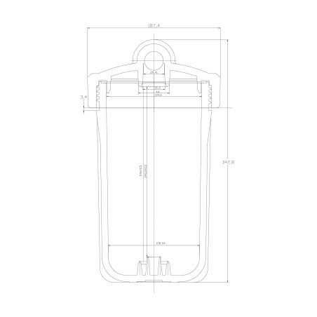 Kit Carter porte filtre complet FHPP-10BB Big Blue 10'' entrée/sortie 1'' femelle - Crystal Filter®
