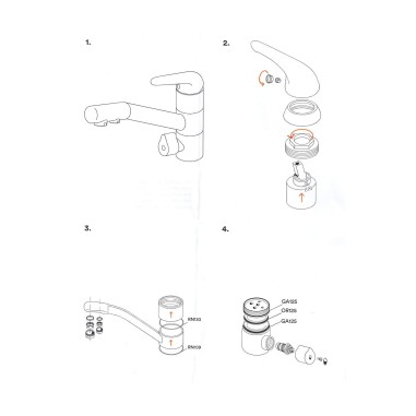 Kit joints pour robinet 3 voies Dauphin