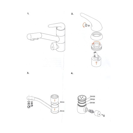 Kit joints pour robinet 3 voies Dauphin