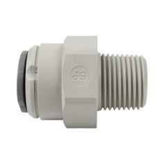 Union simple - Mâle filetée 3/8'' - Push in 1/2'' 2