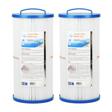 Filtre SPCF-210 - Crystal Filter® - Compatible Filtrinov® MX18 MX25 GS14 (lot de 2) - Cartouche filtre piscine