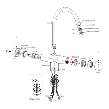 Cartouche de mélange robinet Anemone