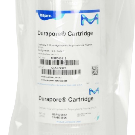 Cartouche de filtration Durapore 10", 0,22 m, Code 7