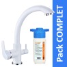 Robinet 3 voies Everglades Blanc + Kit de filtration HRC-WM2000/301