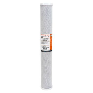 Cartouche CBS-05-20-AW Super Premium charbon actif bloc lavé à l'acide standard 20'' - 5 microns - Crystal Filter®S