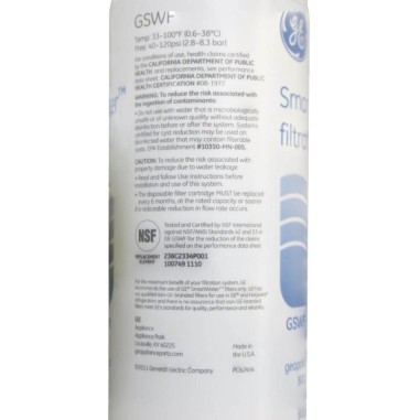 Filtre frigo d'origine GE GSWF