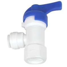 Vanne fermeture 1/4" pour réservoir osmoseur Push in
