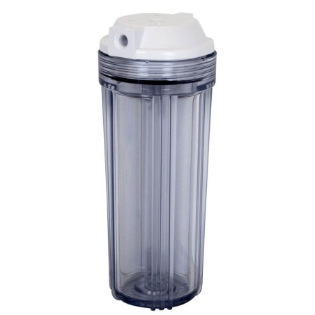 Carter porte filtre 10" entrée-sortie 1/4" NPT