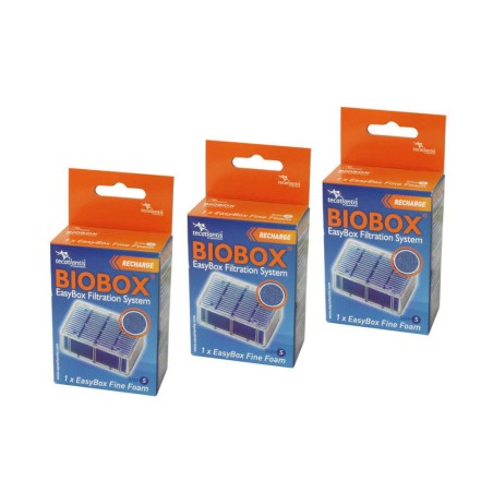 Filtre aquarium Easy box S Fine mousse Aquatlantis  (Lot de 3)