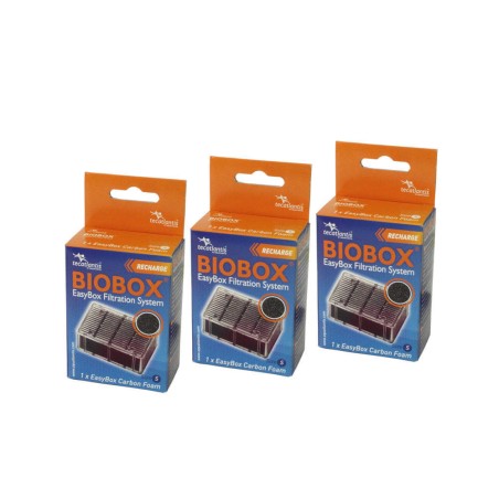 Filtre aquarium Easy box S Charbon Aquatlantis  (Lot de 3)